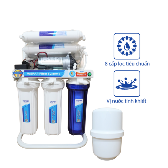 Máy lọc nước RO 8 cấp WEPAR làm mềm – WP8-ST