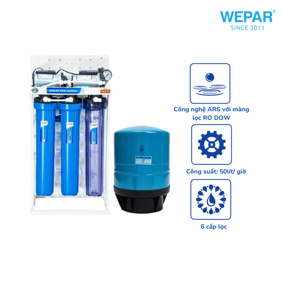 Máy RO bán công nghiệp 50 lít wepar