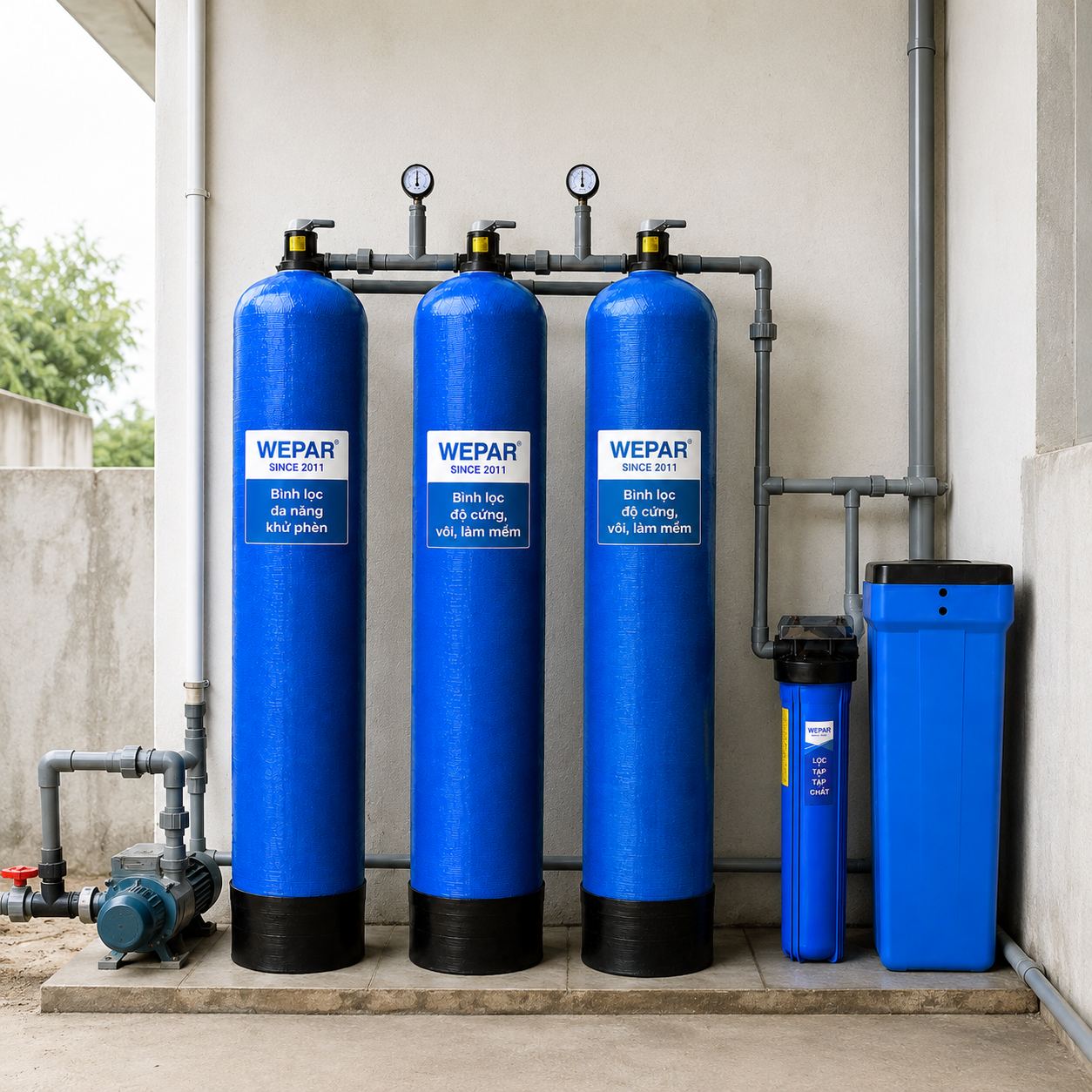 Lọc nước nhiễm Phèn/ canxi/ vôi