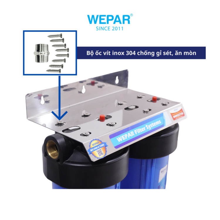 Bộ lọc nước WB210 và bộ ốc vít 304